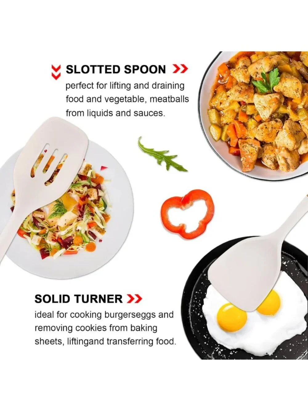 4-Piece Silicone Cooking Utensil Set - Non-Stick, Heat-Resistant, BPA-Free